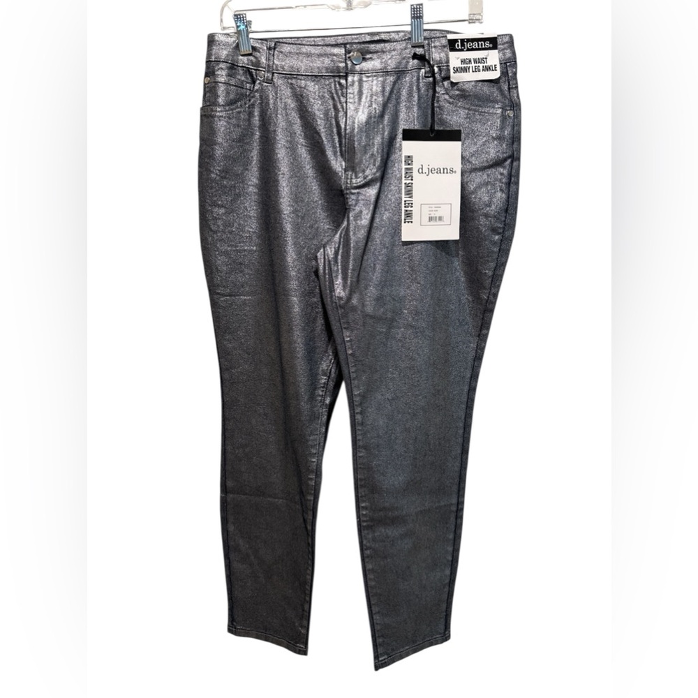 d. jeans Women's Metallic Gray Jeans